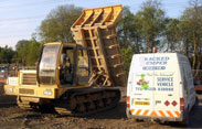 Tracked Dumper Hire UK service vehicle